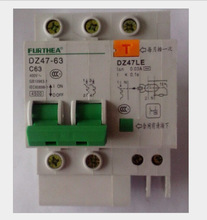 小型漏电断路器DZ47LE  2P+漏电6-63A 30mA 漏电保护过电流脱扣器
