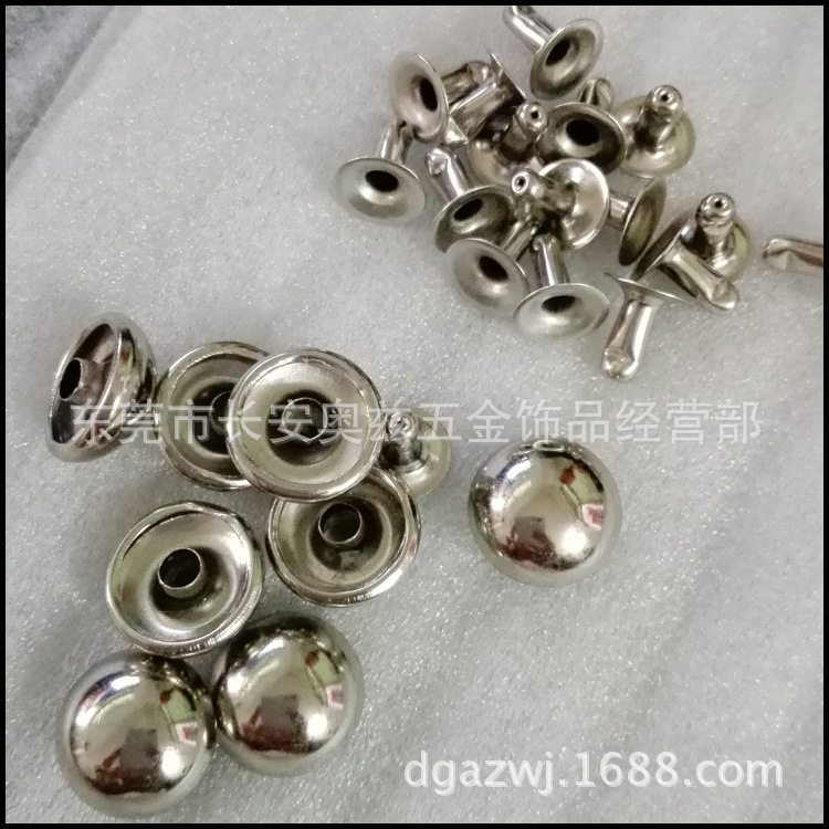 饰品织带用双面撞钉 蘑菇钉 单面撞钉 箱包服饰用按扣