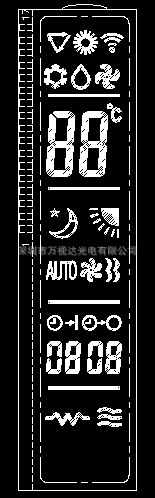 空调遥控器LCD液晶屏耐用数显节能遥控王液晶面板显示屏
