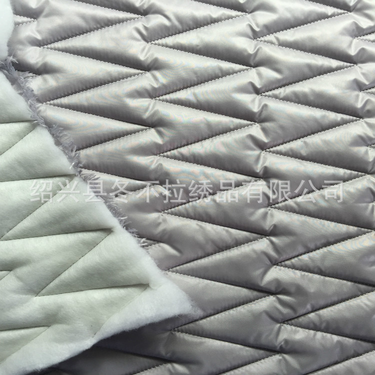 厂家定制加工 绗缝特价 波浪纹 直供服装裥棉面料 绗绣绗棉