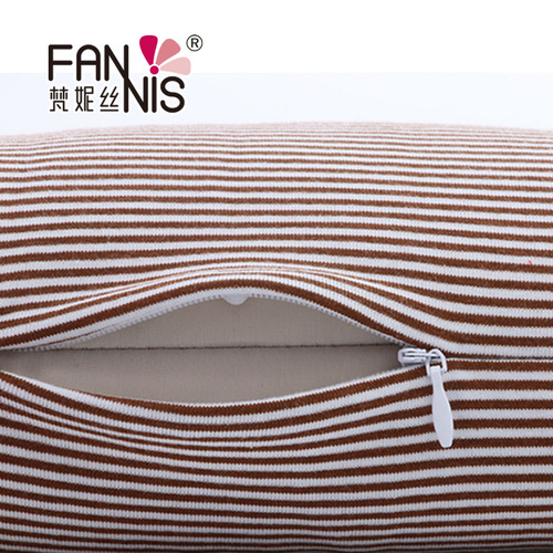 Comfortable and Breathable Striped U-shaped Pillow Neck Pillow Nape Support Foam Pellet Nap Pillow Dropshipping