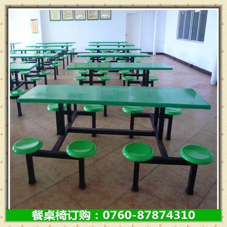 8人位圆凳餐桌椅A_