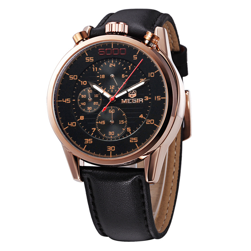 美格尔MEGIR男士手表多功能防水夜光男表热销爆款时尚手表3005G