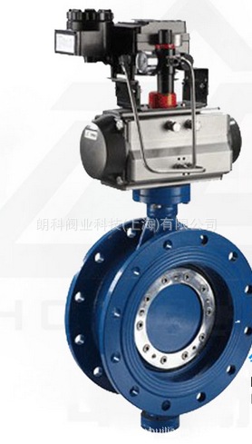 上海朗科阀业生产D643X气动偏心软密封蝶阀