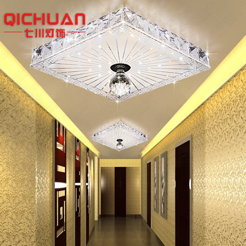 Modern simplicity crystal Aisle lights Corridor light a living room Porch lights stairs balcony led Crystal Ceiling