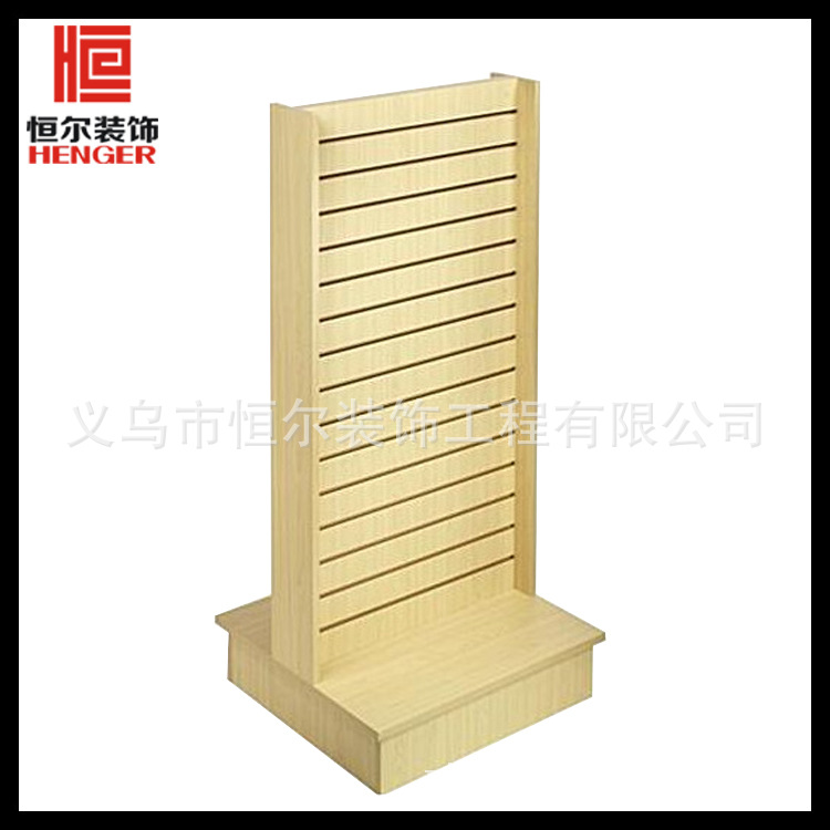 义乌市生产供应槽板展示货架 小商铺陈列货架服装店中岛柜可定制