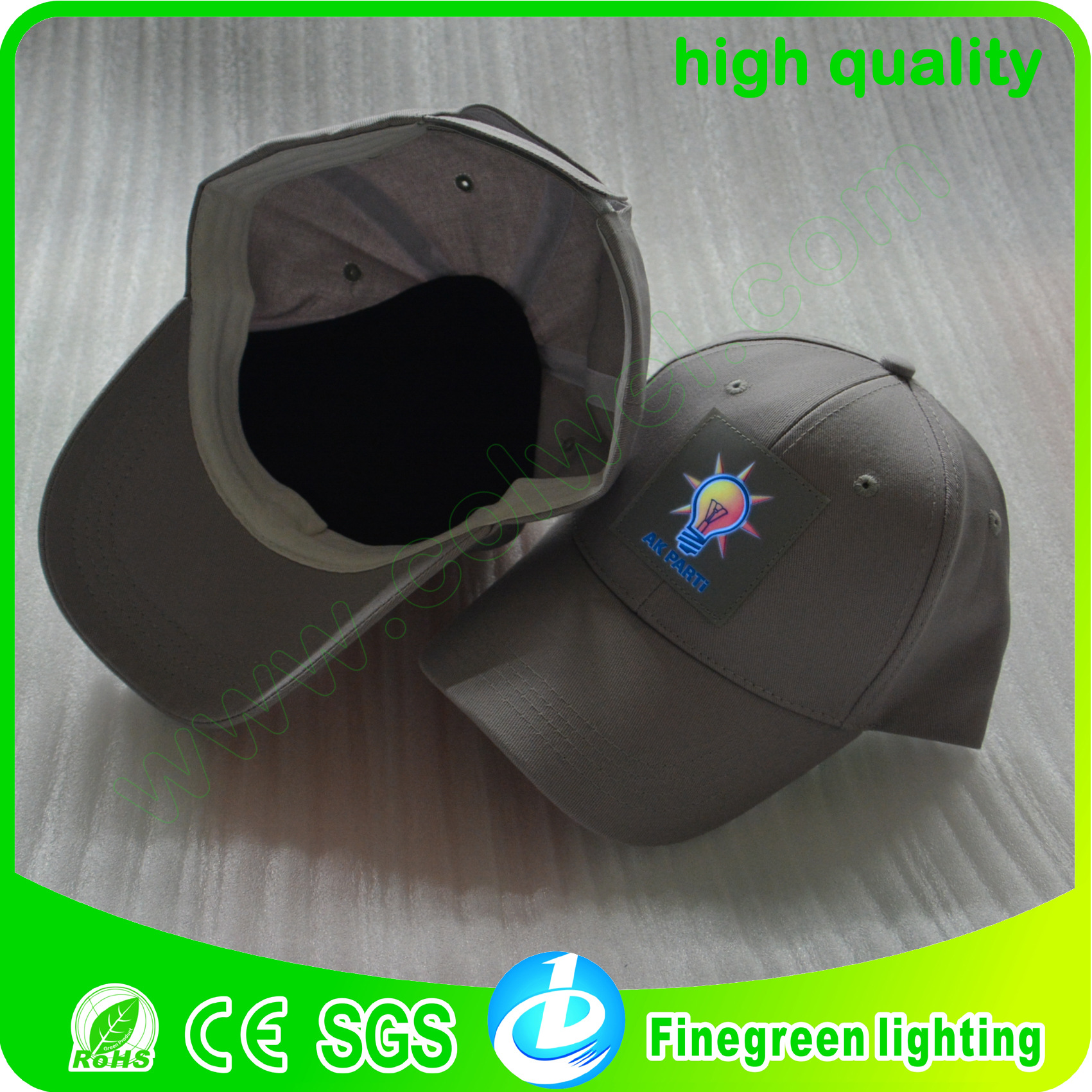 el发光片棒球帽
