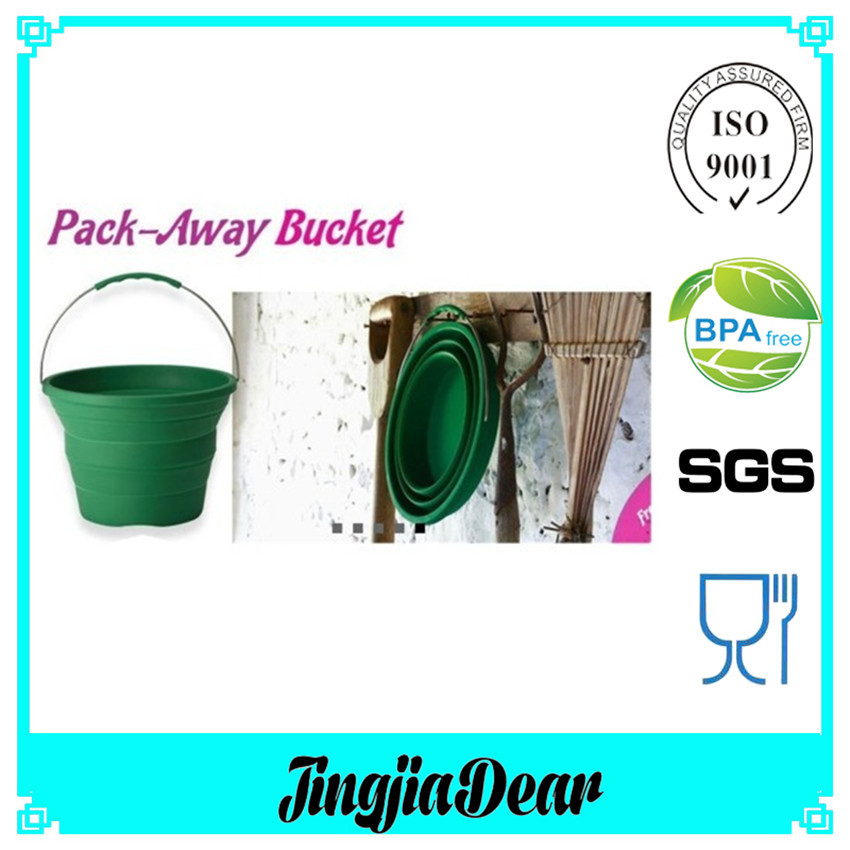 硅胶折叠桶 10L硅胶折叠桶 大号硅胶折叠桶洗车桶 可折叠硅胶桶