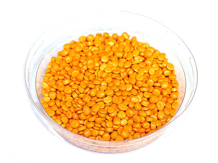 3133中黄色母粒吹膜拉丝色母厂家直销ABS注塑色母颗粒