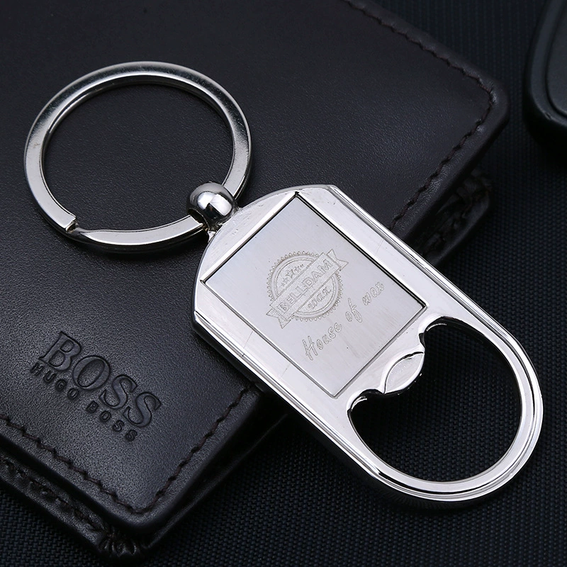 Bottle opener, metal creative keychain, wholesale, creative gift, direct factory sales