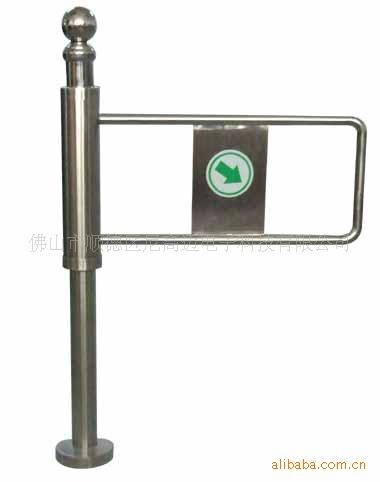 NGM简易立柱摆闸门,东莞商场超市手动摆闸,单向门自动复位挡闸机