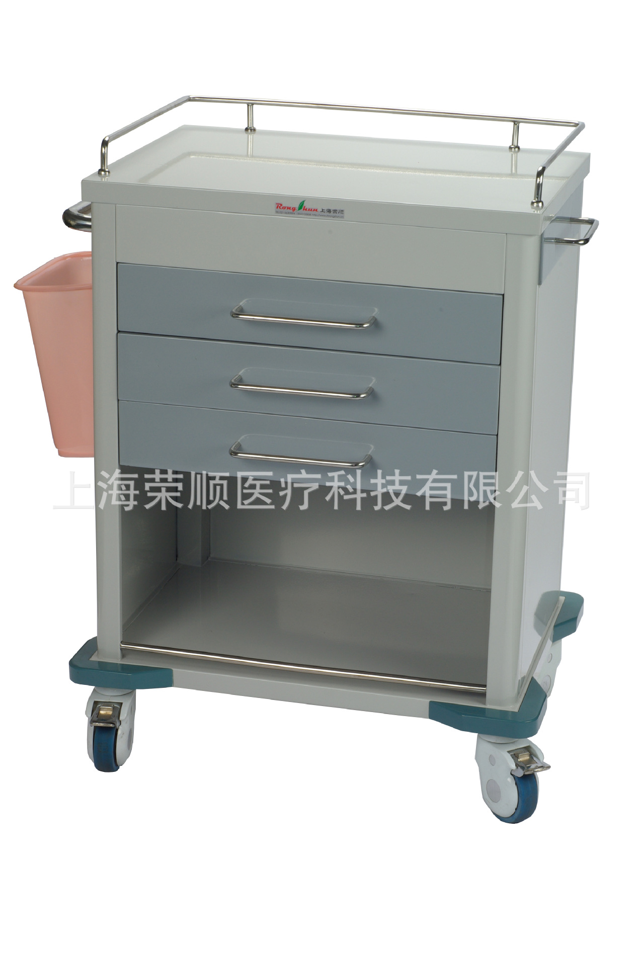 厂家制造！ZC03-H 医院用彩色钢制抢救车 医院急救推车医用手推车