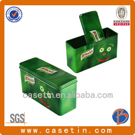 曲奇饼干铁盒 方形马口铁罐 精美绿色清新糖果包装盒 铁盒包装