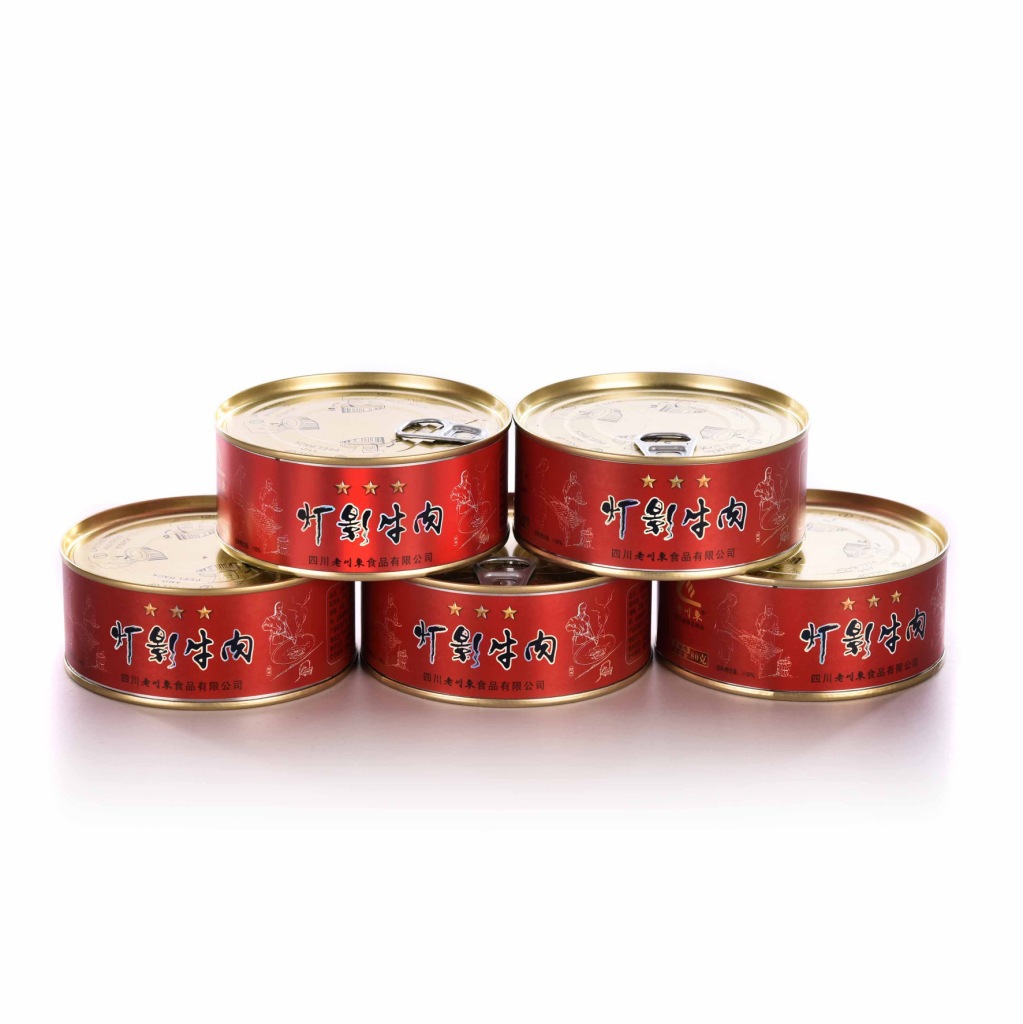 Sichuan Dazhou Specialty Old Chuan Dong 80g Lantern Shadow Beef Jerky Canned Snack Wholesale Leisure One Piece Shipping