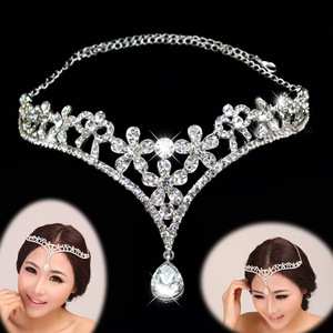 Hairpin hair clip hair accessories for women forehead, eyebrow, eyebrow, diamond, wedding headdress, diamond crown, mother jewelry, headdress accessories