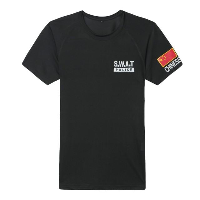 奇百斯-ARMY户外 男款新冰丝速干透气排汗紧身短袖T恤厂家直销