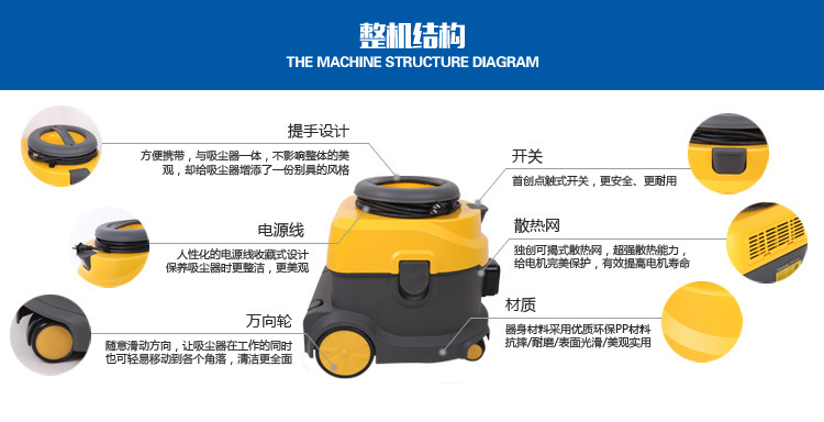 莱索KH-15A吸尘器 室内吸尘器 家用商用超静音吸尘器