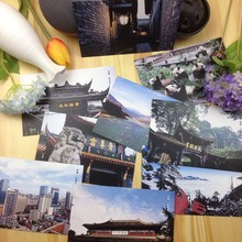 四川成都风光明信片 中国旅行风景明信片 8枚袋装