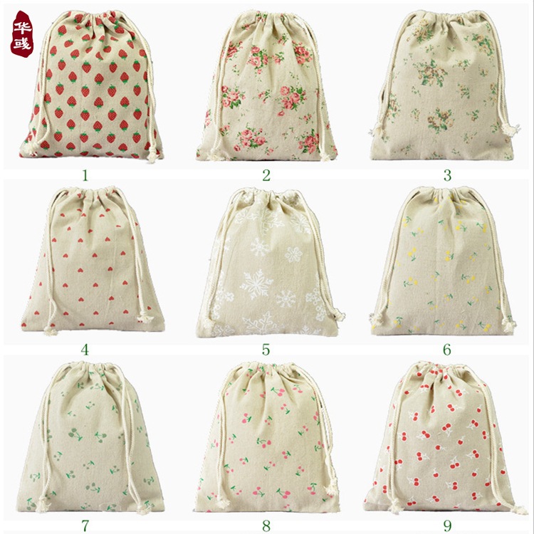 大号棉麻袋 束口袋  多色收纳布袋 抽绳袋