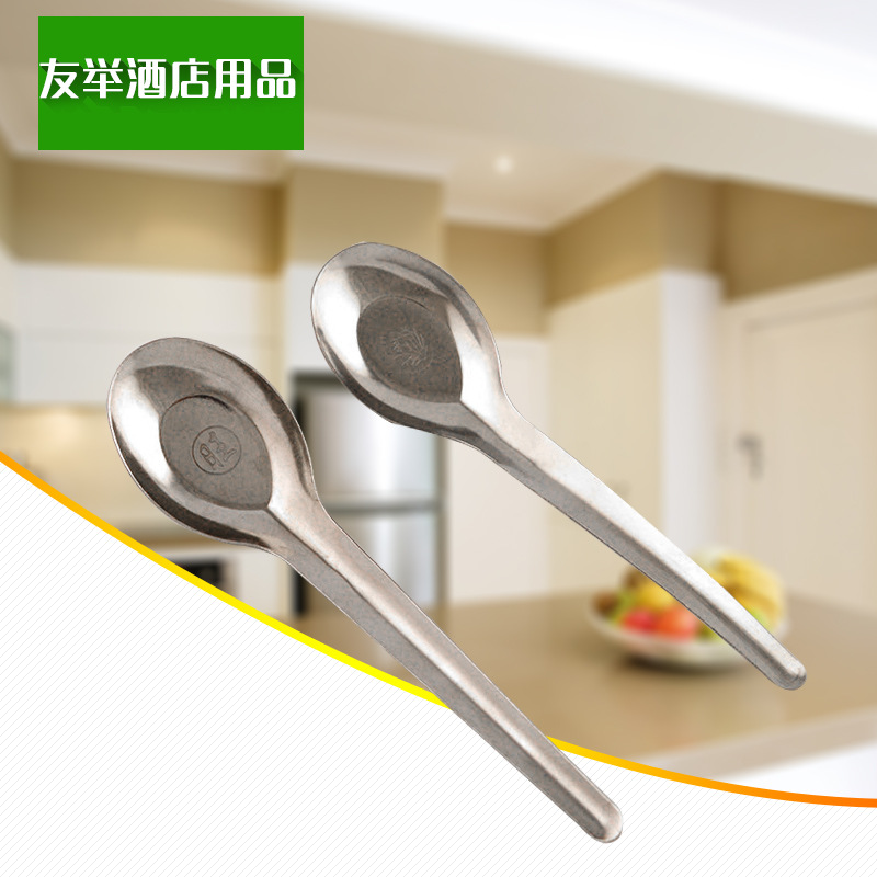 厂家直销不锈钢餐具 新款长柄平底小汤勺 不锈钢汤勺厂家批发|ms