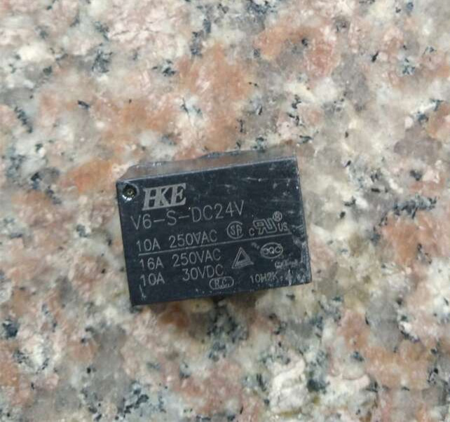 正品汇港HKE拆机V6-S-DC24V继电器 4脚一组常开
