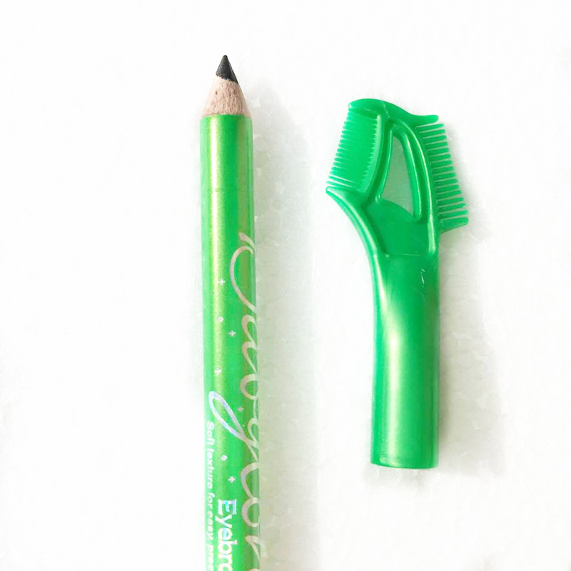 Special shop M.N Miele Lasting waterproof Supple black With a pen Two-sided Eyebrow comb Cross border Specifically for P13020