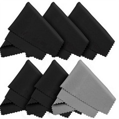 Lens display jewelry silver wiping cloth student children's reading glasses glasses cloth black and white gray polyester custom logo