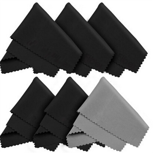 Lens display jewelry silver wiping cloth student children's reading glasses glasses cloth black and white gray polyester custom logo