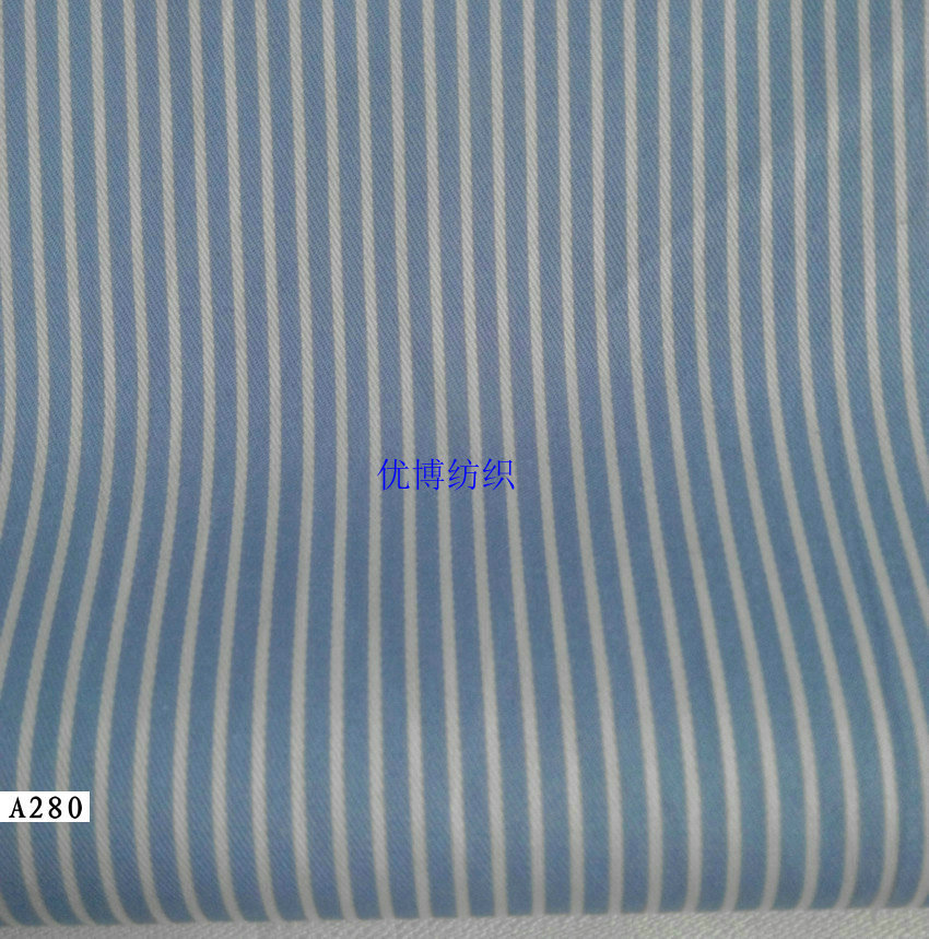 现货供应 40s 120*80 全棉色织 条子面料 衬衫布面料 厂家直销