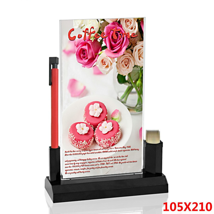 wholesale Two-sided Display board Drinks license Acrylic Taiwan card Taiwan card Licensing price plate 105X210 Card tables