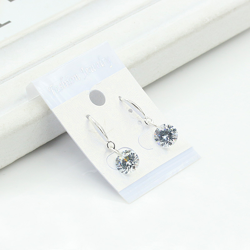 New Fashion Copper Zircon Earrings display picture 1