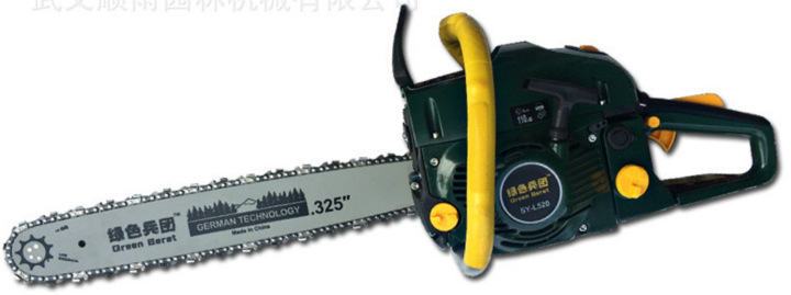 SY-L520 Chainsaws Domestic brands green Corps lumbering Chainsaws test presentation Transport