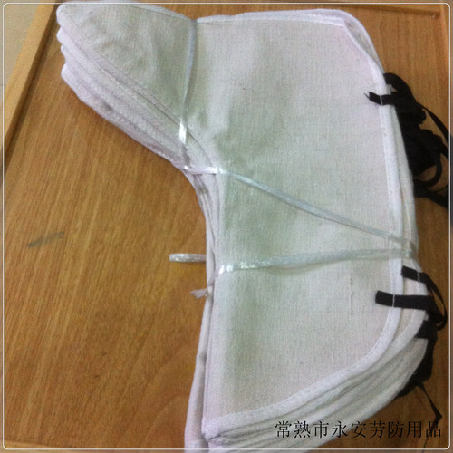 White canvas foot cover, enlarged and thickened welded cover foot cloth, anti-spark canvas foot protector
