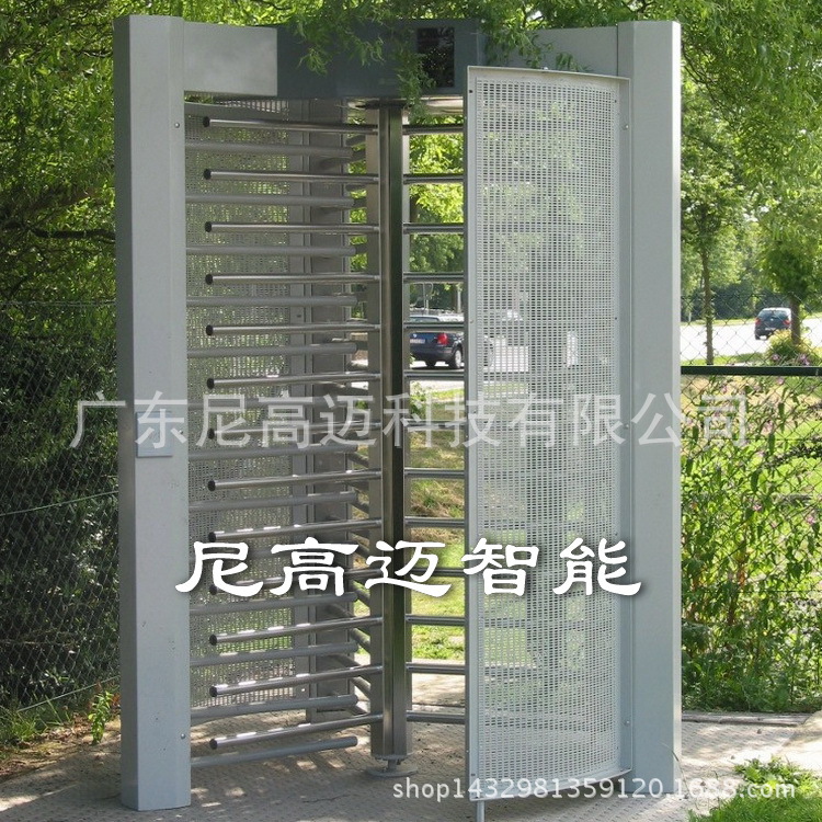 NGM单通道双通行全高闸 弧形半围式旋转门 外框喷涂 颜色可选