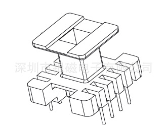 现货EI19骨架 YC-EI-1908骨架、4+4P变压器电感线圈、骨架厂家