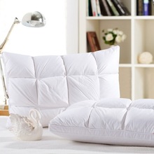 厂家直销新款面包方块羽绒枕芯 宾馆酒店专用枕头靠垫定做