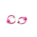 Hot selling 13mm non-hole spring ear clip non-pierced fake pierced bead earrings nose ring lip ring non-pierced earrings