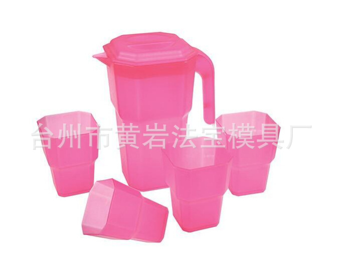 台州黄岩法宝模具专业 大容量塑料冷水壶模具 PP凉水杯模具定制
