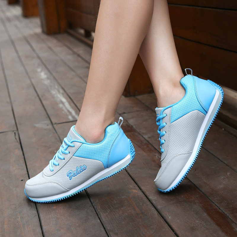 2016新款旅遊夏季皮面休閑運動正品時尚滑板鞋女款阿甘鞋