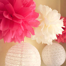 【13cm】纸花球 剪纸花球结婚庆用品 欧美风格拉花婚房装饰派对