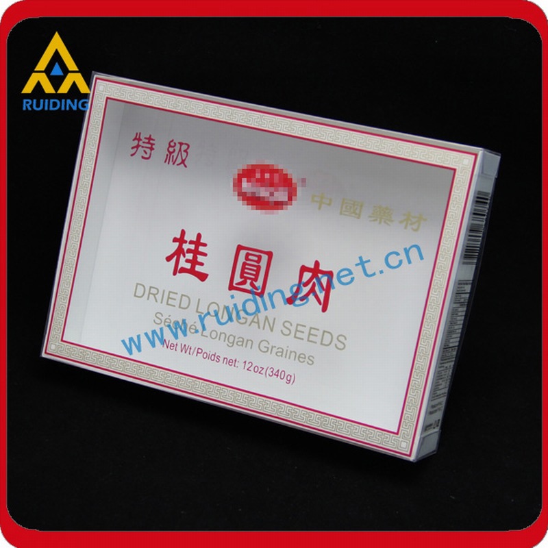 桂圆肉pvc四方盖子 方形盖子柯印带条形码