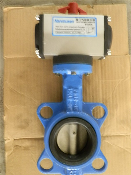 气动塑料蝶阀PVC气动塑料蝶阀PVC