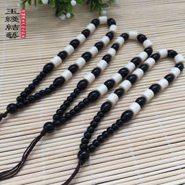 手把件挂绳 仿象牙玉珠把件绳子 编织挂绳 厂家批发