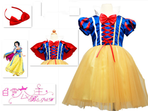 Halloween children's costume Snow White skirt girls anime role-playing masquerade tutu skirt costume