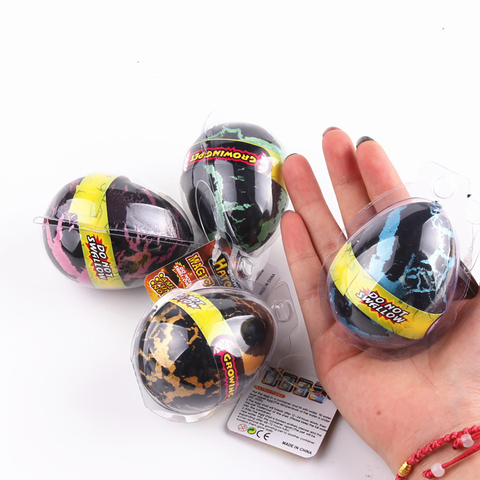 裂痕恐龙蛋 七彩仿真恐龙蛋 卡通 膨胀批发 - 阿