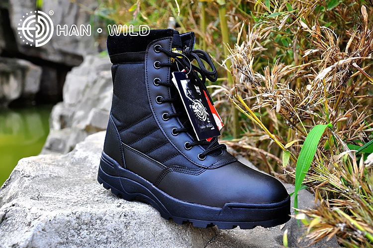 Bottes militaires en cuir - amortissement - Ref 1397345 Image 21