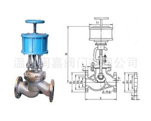 J641W-16RL气动不锈钢316L法兰截止阀 法兰截止阀
