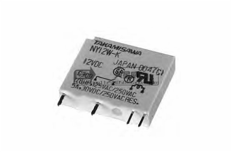 原装富士通高见泽TAKAMISAWA功率继电器NY12W-K 12VDC 4脚 5A特价