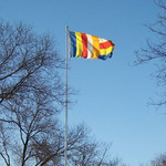 150*100厘米 寺院五色旗 五色旗 佛具用品批发