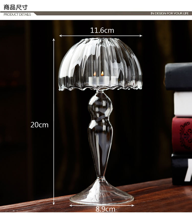 Directo de fábrica lámpara Mesa Europea diseño romántico candelabro cristal decoración del hogar Accesorios